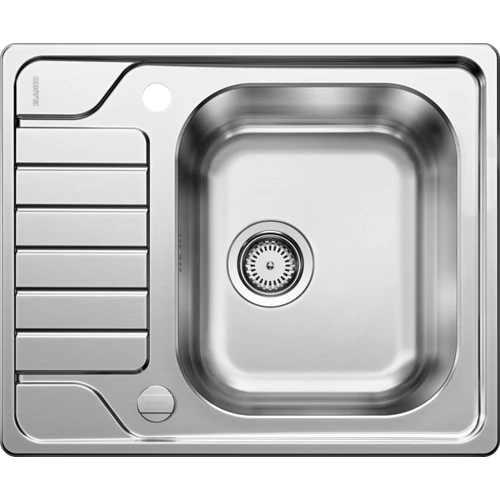 BLANCO DINAS 45 S Mini rozsdamentes mosogató két furattal, lefolyó távműködtetővel 523378