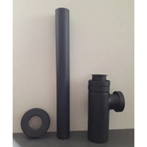 Bugnatese mosdó szifon minimal model, matt fekete 19262OP