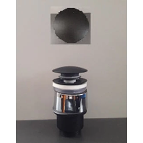 Bugnatese klikk-klakk-os mosdó leeresztő túlfolyó nélkül, matt fekete 19287OP