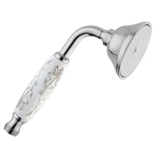 Bugnatese klasszikus stílusú kézizuhany lézerrel maratott fogóval, fényes nikkel 19748NIL
