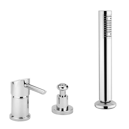 Bugnatese Smart 2157CR Peremre szerelhető 3 üléses kádcsaptelep kifolyó nélkül CR / KRÓM