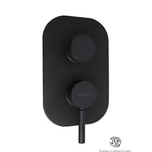 Bugnatese KOBUK Fal alatti 3 állású zuhanyváltó komplett matt fekete színben 2231OP