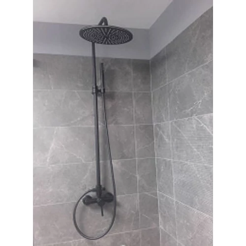 Bugnatese KOBUK esőztető rendszer fej- és kézizuhannyal matt fekete 2236COP