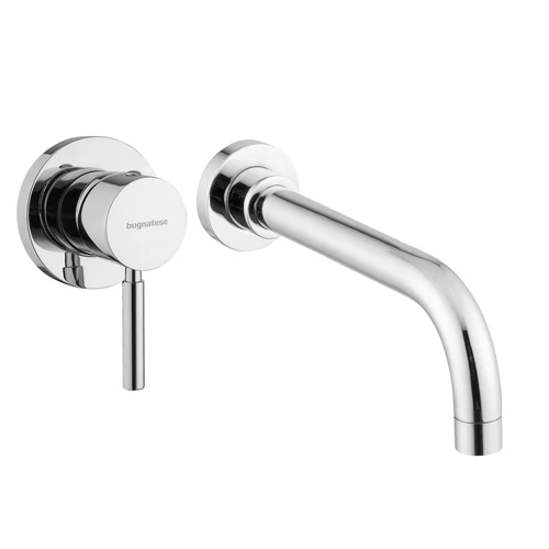 Bugnatese Kobuk 2246NS Fal alatti mosdócsaptelep 23 cm kifolyóval NS / Nikkel