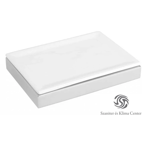 Bugnatese COMPLEMENTI Álló szappantartó fehér kerámival króm színben 22801