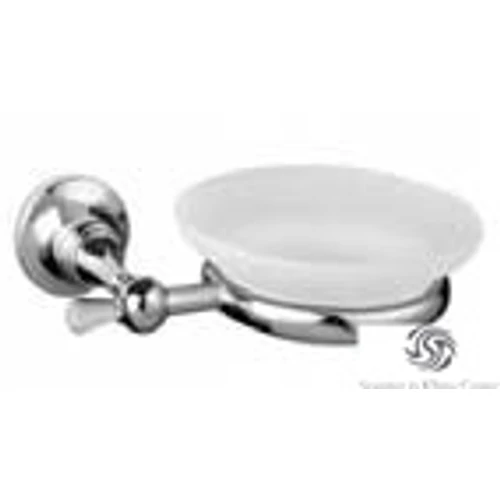 Bugnatese COMPLEMENTI Fali szappantartó fehér porc. Swarovski gombbal króm színben 28800