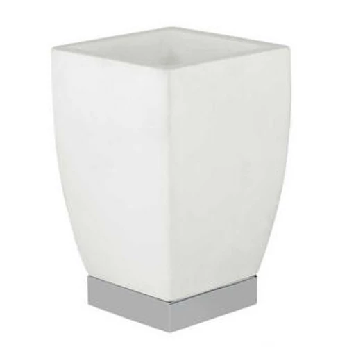 BUGNATESE COMPLEMENTI DARREDO Álló pohártartó matt fehér kerámiával, króm 30803CR