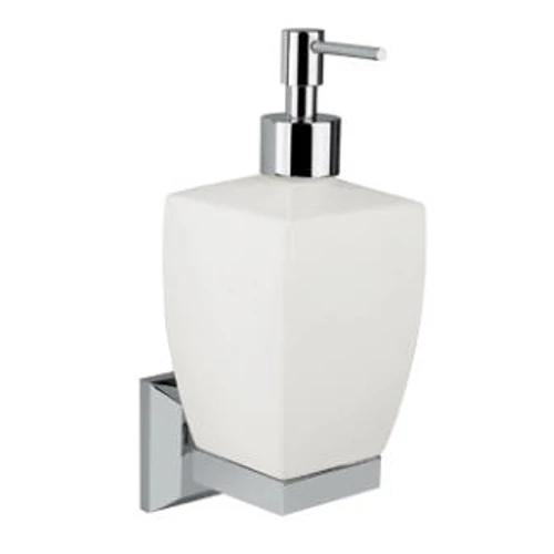 BUGNATESE COMPLEMENTI DARREDO Fali szappanadagoló matt fehér kerámiával, arany 30804DO