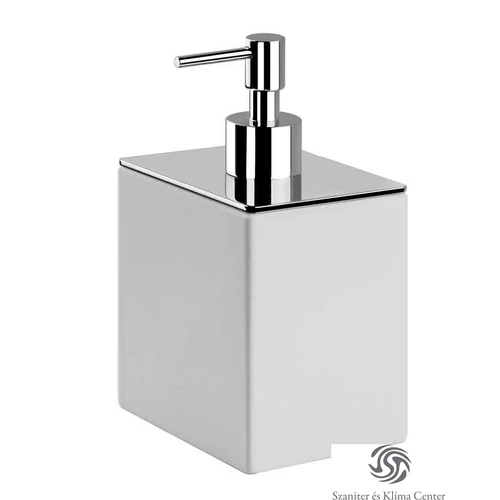 Bugnatese COMPLEMENTI Álló folyékonyadagoló matt fehér kerámiával króm színben 31805