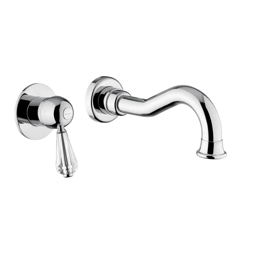 Bugnatese Oxford 6345KBR Fali mosdócsaptelep 19 cm kifolyóval swarovski fogantyúval BR / BRONZ