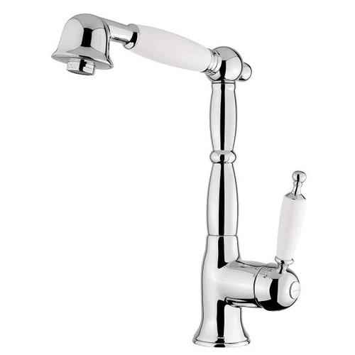 BUGNATESE Oxford álló kihúzható fejes mosogatócsaptelep, arany szín 6388DO