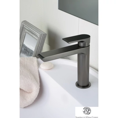 Bugnatese SIMPLE Mosdó csaptelep leeresztő nélkül matt fekete színben 6613SOP