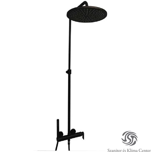 Bugnatese SIMPLE Esőztető rendszer fej- és kézizuhannyal matt fekete színben 6642COP