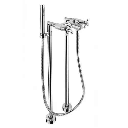 Bugnatese Rodos 7300PCR Szabadonálló kádcsaptelep kézizuhannyal CR / KRÓM