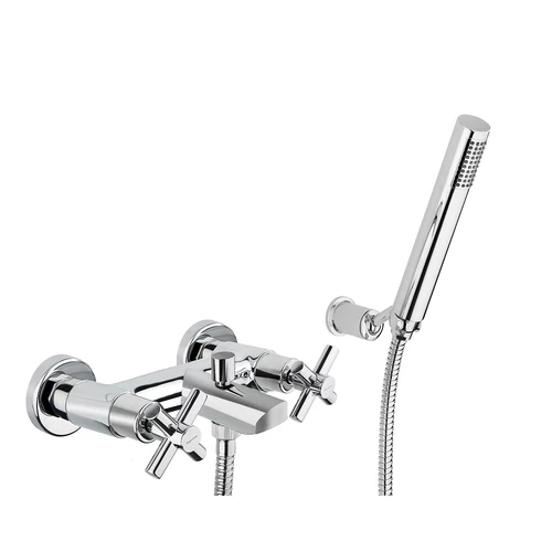 Bugnatese Rodos 7302CR Kádcsaptelep zuhanyszettel állíható zuhanytartóval CR / KRÓM