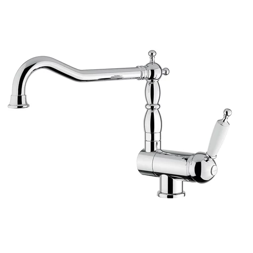 Bugnatese CUCINA SOTTOFINESTRA lehajtható mosogató csaptelep RETRO STÍLUS króm színben 7596