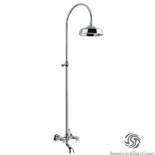 Bugnatese PRINCETON Esőztető rendszer fejzuhannyal és kádtöltővel króm színben 801C