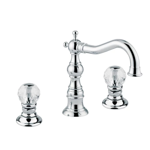 Bugnatese Arcadia 8312KCR Álló 3 üléses mosdó csaptelep swarovski fogantyúval CR / KRÓM