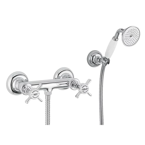 Bugnatese PRINCETON Zuhanycsaptelep szettel króm színben 848