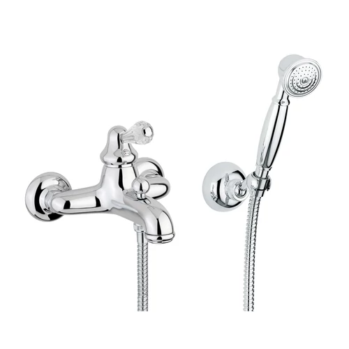 Bugnatese Maya 8902KCR Kádcsaptelep zuhanyszettel swarovski fogantyúval CR / KRÓM