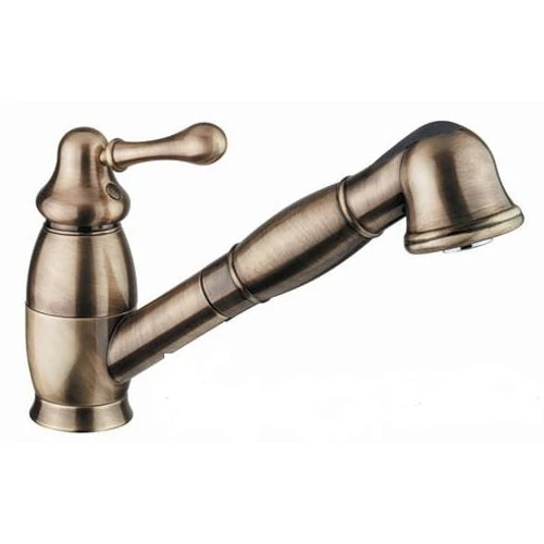 BUGNATESE Maya álló kihúzható fejes mosogatócsaptelep bronz 8995BR