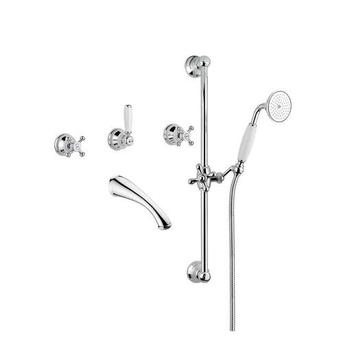 Bugnatese LADY Fal alatti váltós csap kifolyóval és rudas szettel króm színben 929