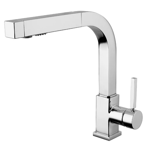 Bugnatese Stone (9395CR) króm konyhai csaptelep kihúzható fejes