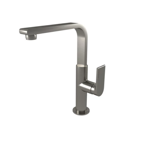 Bugnatese Simple álló tört kifolyós mosdó csaptelep leeresztővel, szálcsiszolt nikkel színben 6618NS