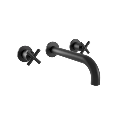 Bugnatese Rodos Fal alatti mosdó csaptelep 19 cm kifolyóval klikk-klakk leeresztővel, matt fekete vagy fehér szín 7365SCOP