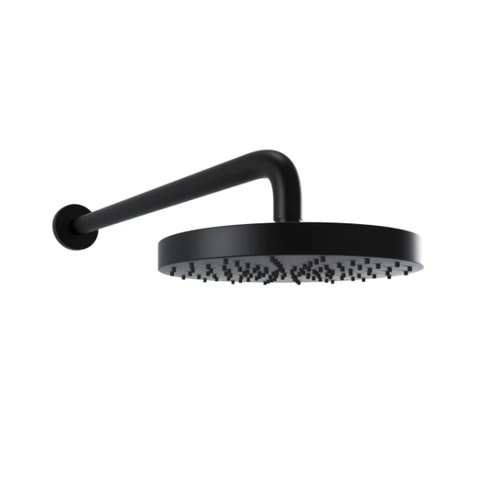 Bugnatese KOBUK Kerek zuhanyfej 20 cm átmérővel, 40 cm-es zuhanykarral matt fekete vagy fehér szín 93848OP