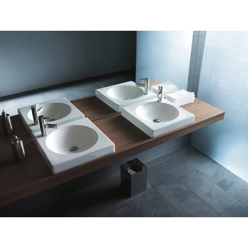 Duravit Architec 50x50 cm ráültethető mosdó csaplyuk balra 0320500009