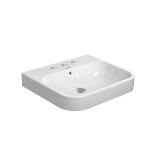 Duravit Happy D.2 60x50,5 cm bútorral aláépíthető mosdó három csaplyukkal 2318600030