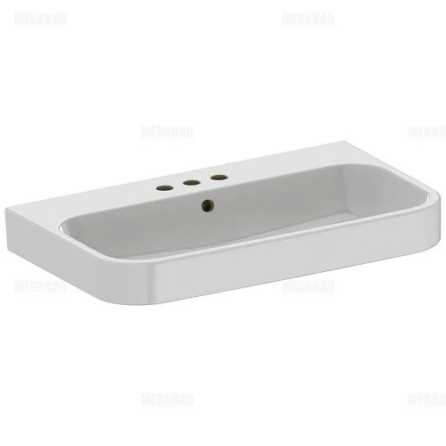 Duravit Happy D.2 80x50,5 cm bútorral aláépíthető mosdó csiszolt három csaplyukkal 2318800025