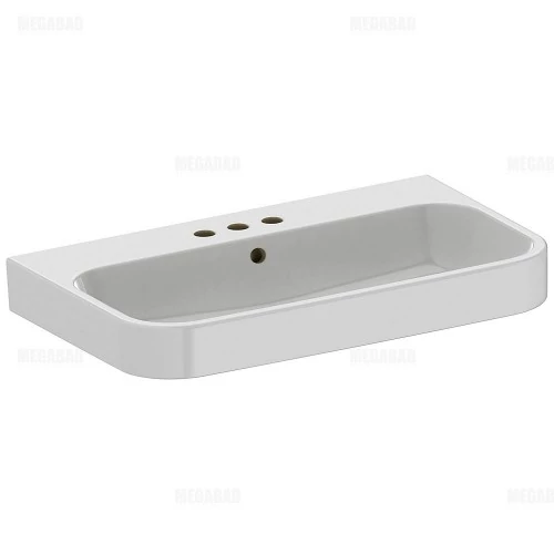 Duravit Happy D.2 80x50,5 cm bútorral aláépíthető mosdó három csaplyukkal 2318800030