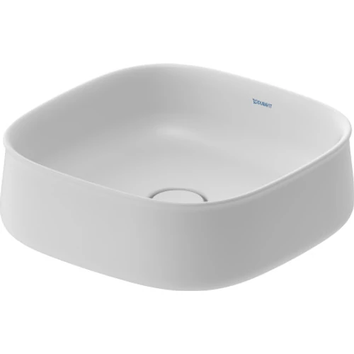 Duravit Zencha 42x42 cm-es ráültethető mosdó white satin matt 2373423279