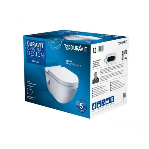 Duravit Starck 3 fali wc lassú záródású wc ülőkével 42000900A1