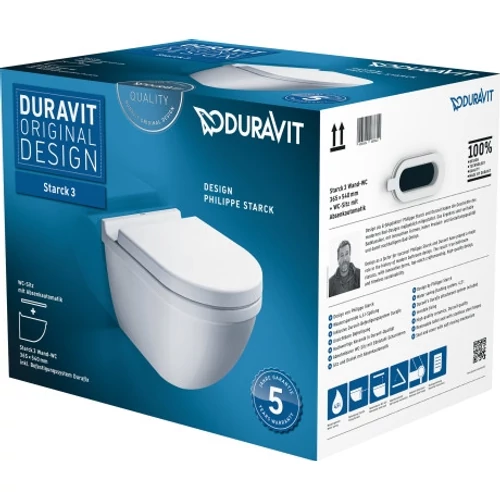 Duravit Starck 3 fali wc szett, ülőkével 42250900A1