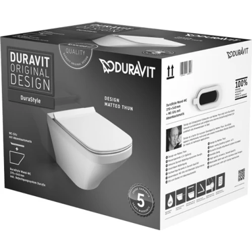 Duravit Durastyle fali wc-szett, ülőkével 45520900A1