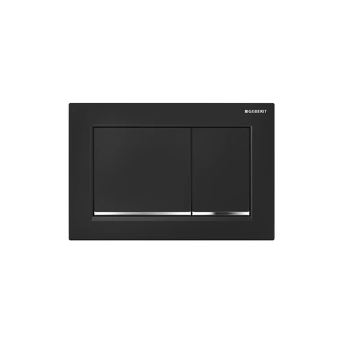 Geberit Omega30 kétmennyiséges öblítésű működtető nyomólap fekete / fényes króm / feket 115.080.KM.1