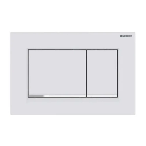 Geberit Sigma 30 működtető nyomólap, kétmennyiséges matt fehér/fényes króm115.883.JT.1