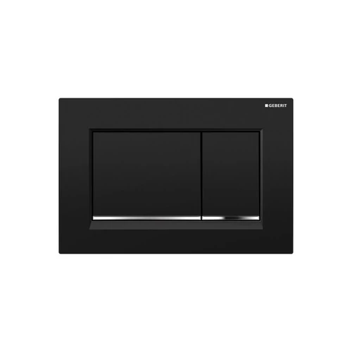 Geberit Sigma 30 működtető nyomólap, kétmennyiséges fekete/fényes króm/fekete 115.883.KM.1 (115883KM1)