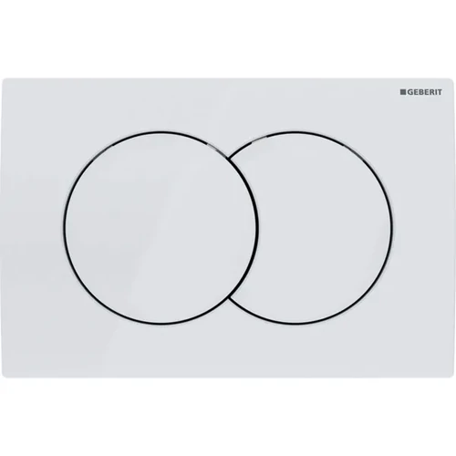 Geberit Delta01 működtetőlap, 2 mennyiséges öblítéshez, Alpin fehér 115.107.11.1
