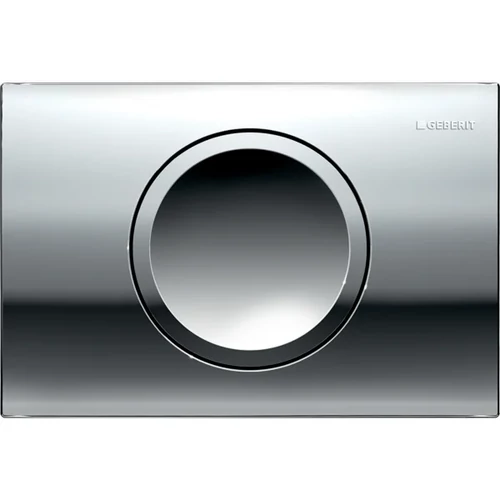 Geberit Delta15 működtetőlap, öblítés-stop működtetésű, Fényes króm 115.109.21.1