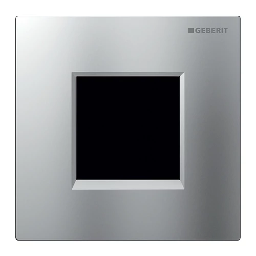 Geberit 30 vizelde vezérlés elektronikus működtetéssel, hálózati üzem, matt króm/magasfényű króm/matt króm 116.027.KN.1
