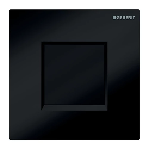 Geberit 30 vizelde vezérlés elektronikus működtetéssel, elemes működtetés, fekete/fényes króm/fekete 116.037.KM.1