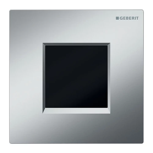 Geberit 30 vizelde vezérlés elektronikus működtetéssel, elemes működtetés, matt króm/magasfényű króm/matt króm 116.037.KN.1