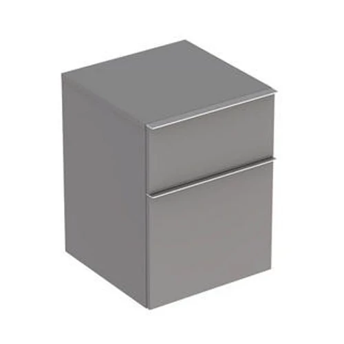 Geberit iCon oldalsó kiegészítő szekrény két fiókkal Magasfényű bevonat/Platina 840047000