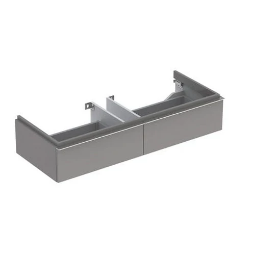 Geberit iCon alsó szekrény mosdóhoz 120 cm szélességtől, két fiókkal Magasfényű bevonat/Platina 840122000