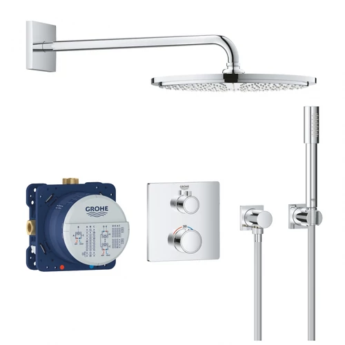 Grohe Grohtherm Rainshower Cosmo 310 falsík alatti termosztátos zuhanycsaptelep szett, 2 funkciós 34730000