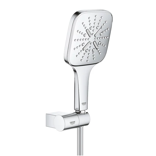 Grohe Rainshower SmartActive 130 Cube Falitartós zuhanygarnitúra, 3 féle vízsugaras kézizuhannyal 26588000